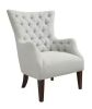 Madison Park Isa Ivory Button Tufted Wingback Chair - Thumbnail 1