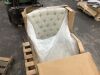 Madison Park Isa Ivory Button Tufted Wingback Chair - Thumbnail 2