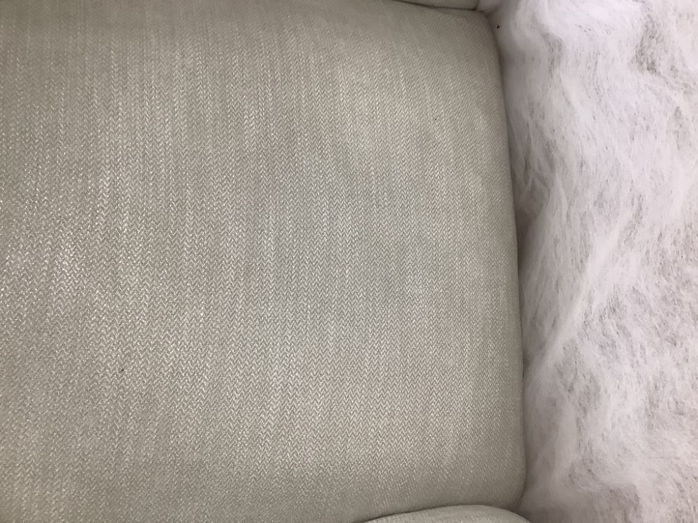 Madison Park Isa Ivory Button Tufted Wingback Chair - Image 4 - Lot 14