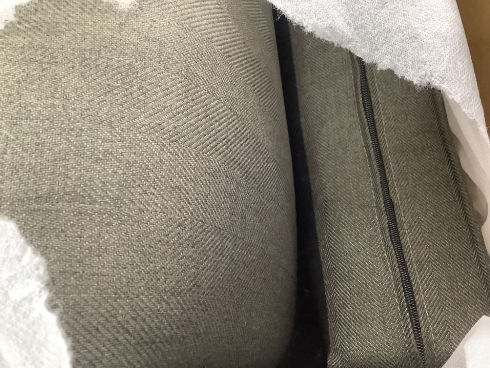 Madison Park Weston Dark Gray Wingback Chair - Image 3 - Lot 15