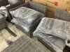 Bella Gray 6-Piece Wicker Outdoor Sectional Set with Dark Gray Cushions - Missing 2 Foot Levelers & 2 Leveler Inserts - Thumbnail 12