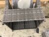 Bella Gray 6-Piece Wicker Outdoor Sectional Set with Dark Gray Cushions - Missing 2 Foot Levelers & 2 Leveler Inserts - Thumbnail 20