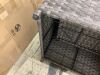 Bella Gray 6-Piece Wicker Outdoor Sectional Set with Dark Gray Cushions - Missing 2 Foot Levelers & 2 Leveler Inserts - Thumbnail 25