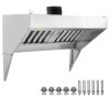 VEVOR 4FT Commercial Food Truck Exhaust Hood with 2 Detachable U-shaped Grid Oil Filter Mesh - Thumbnail 1
