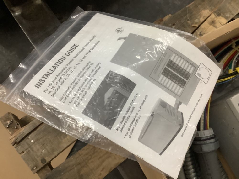 Generac EZ Switch Pre-Wired Automatic Transfer Switch w/10 Circuit Load Center - Image 5 - Lot 43SK
