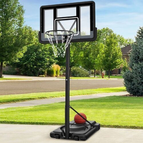 Adjustable Regulation-Size Basketball Hoop w/ Fillable Base, 2 Wheels - Lot 55
