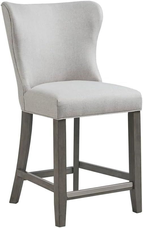 Madison Park Helena 25.5" Cream Upholstered Counter Stool - Image 1 - Lot 59