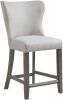 Madison Park Helena 25.5" Cream Upholstered Counter Stool - Thumbnail 1