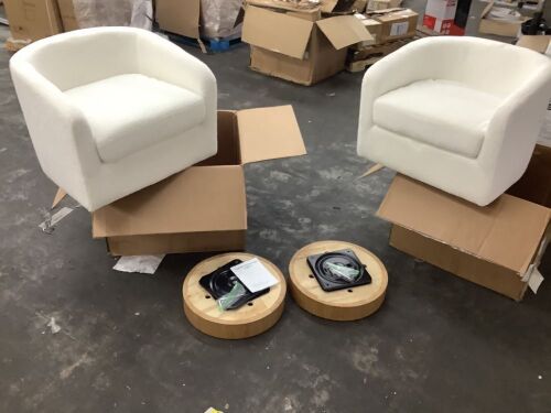 Lot of (2) Swivel Accent Chairs - Lot 71