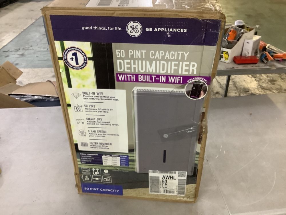 GE 50-Pints for Wet Rooms Up To 4500 sq. ft. Residential Dehumidifier with Bucket - Image 6 - Lot 73JF