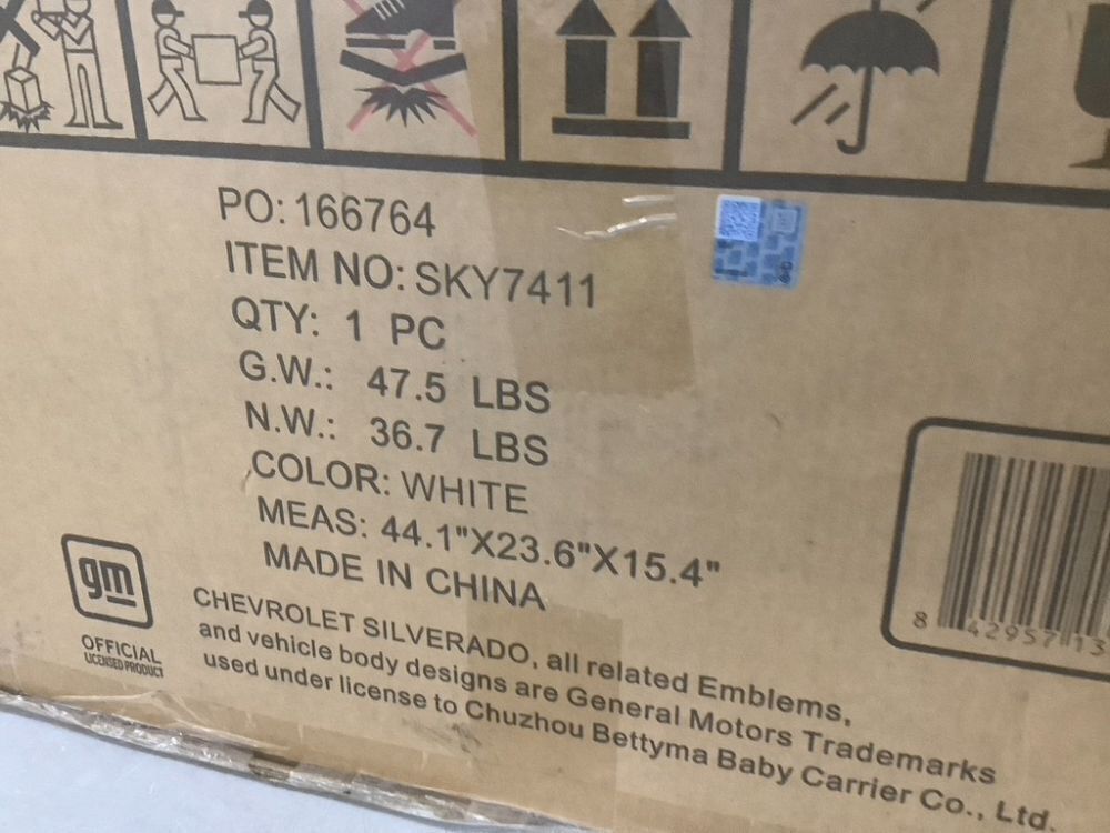 12V Licensed Chevrolet Silverado Ride On Truck w/ Parent Remote Control - Image 4 - Lot 79