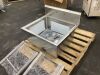 24x24 Inch Stainless Steel Commercial Sink with 27 Inch Splashback - Thumbnail 3