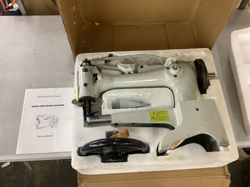Patch Leather Sewing Machine Straight Stitch, Cast Iron - Image 2 - Lot 87