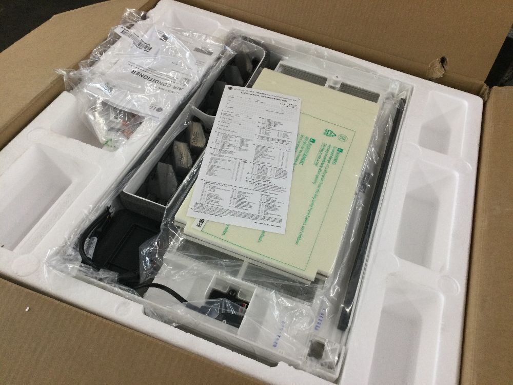 LG 14,000 BTU 115V Window Air Conditioner Cools 700 sq. ft. with Dual inverter, Wi-Fi and Dehumidifier - Missing Remote - Image 3 - Lot 105JF