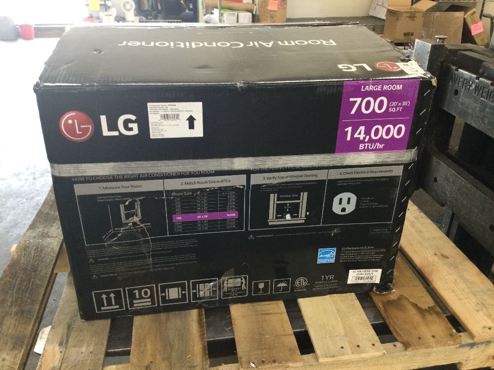 LG 14,000 BTU 115V Window Air Conditioner Cools 700 sq. ft. with Dual inverter, Wi-Fi and Dehumidifier - Missing Remote - Image 5 - Lot 105JF
