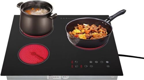 24 Inch Built-in Electric Cooktop, 3 Burners - Lot 108