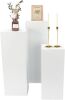 Metal Display Pedestal Stands, 3 pc - Thumbnail 1