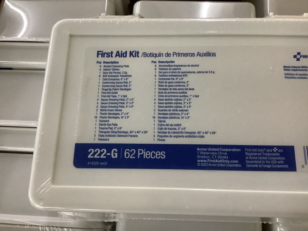 Case of (12) First Aid Kit, 62 pc - Image 4 - Lot 118