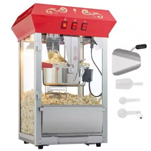 VEVOR 850-Watt 8 oz. Countertop Popcorn Maker with 3-Switch Control - Lot 122JF