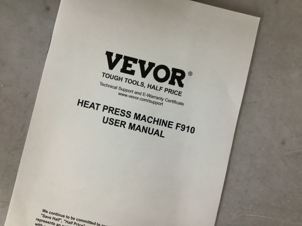 VEVOR 12 in. x 15 in. Heat Press Machine 5 in 1 Sublimation Transfer Printer 360° Rotation - Image 4 - Lot 128JF