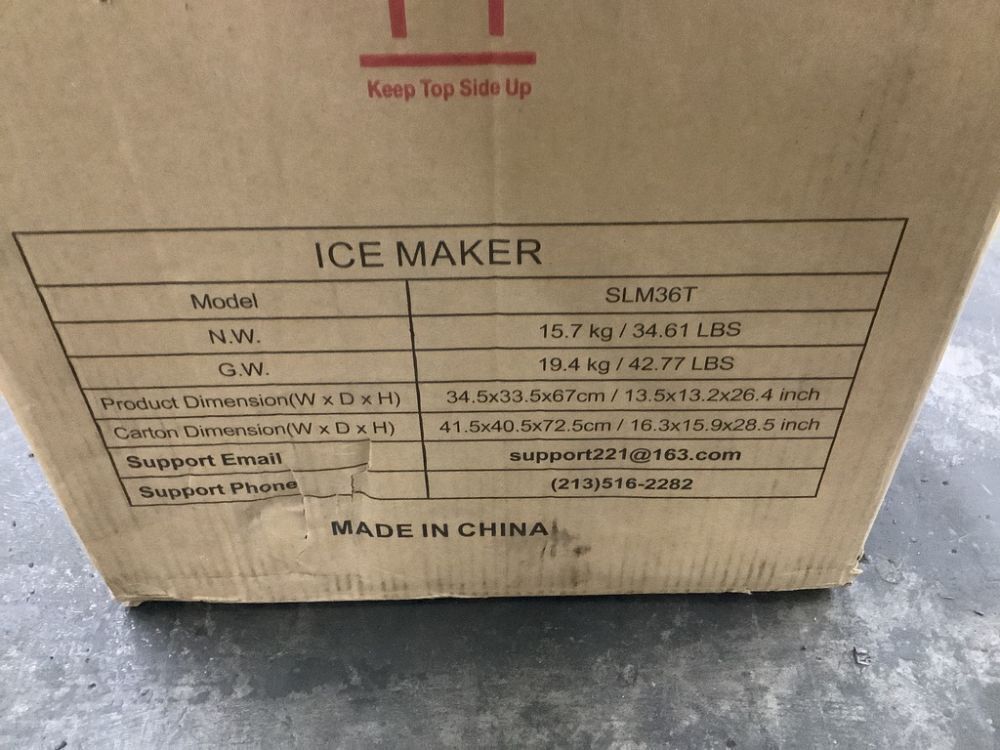 13.5 in. 90 lb. 24H Half Size Cube Built-In/Freestanding Commercial Ice Maker in Stainless Steel with 15 lb. Storage Bin - Powers Up & Compressor Kicks On NTF - Image 7 - Lot 129JF