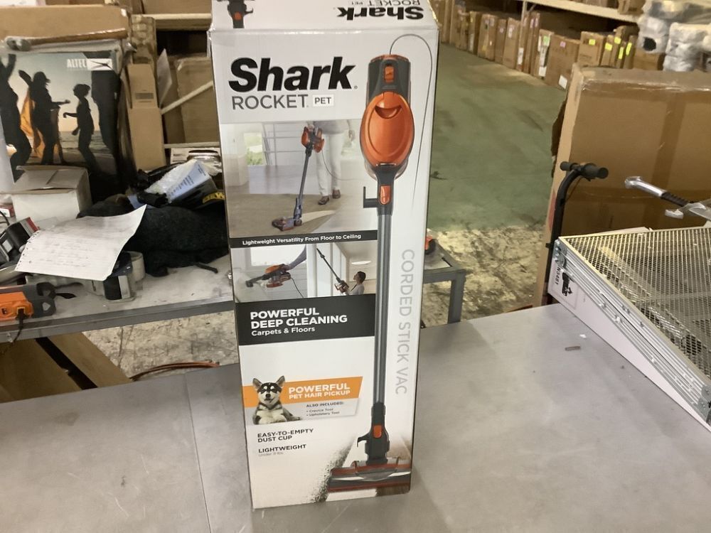 Shark Rocket Bagless Corded Washable Filter Stick Vacuum Cleaner for Hard Floors/ Rugs with Powerful Pet Hair Pickup in Orange - Image 2 - Lot 130JF