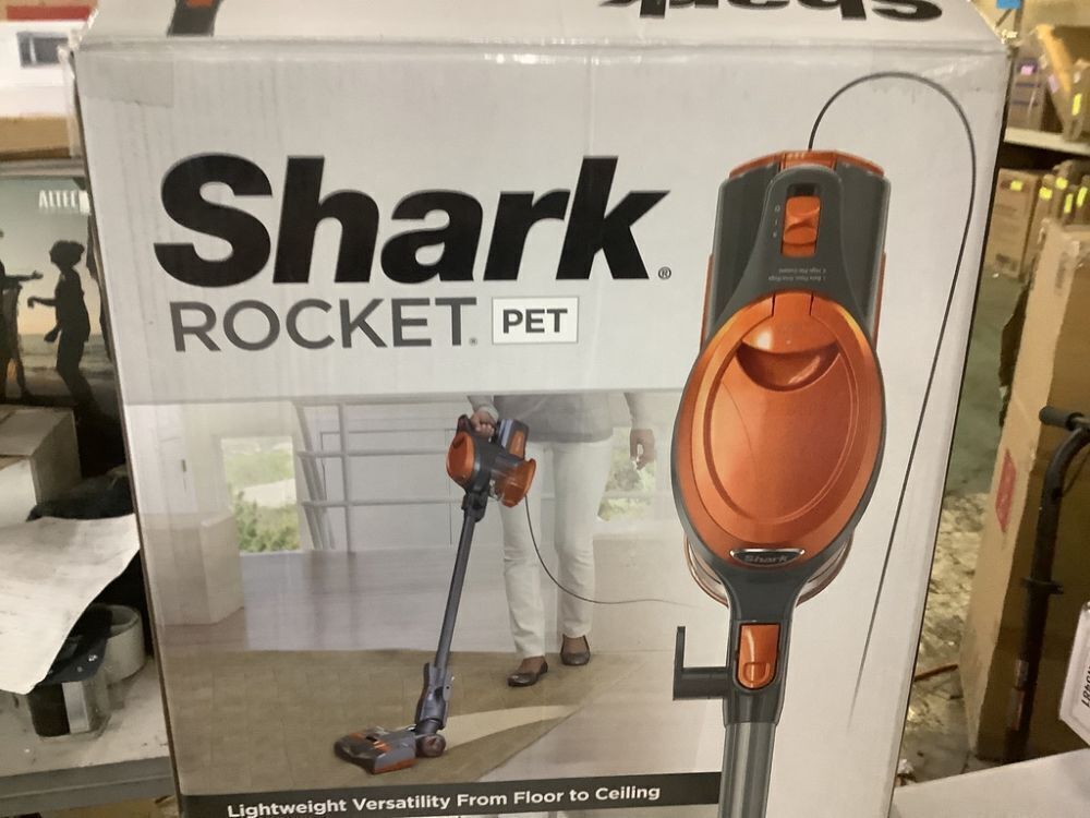 Shark Rocket Bagless Corded Washable Filter Stick Vacuum Cleaner for Hard Floors/ Rugs with Powerful Pet Hair Pickup in Orange - Image 3 - Lot 130JF