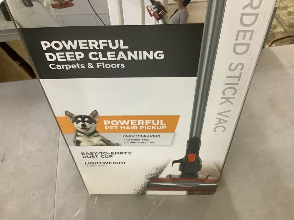 Shark Rocket Bagless Corded Washable Filter Stick Vacuum Cleaner for Hard Floors/ Rugs with Powerful Pet Hair Pickup in Orange - Image 4 - Lot 130JF