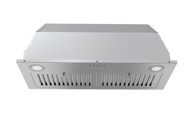 AKDY 30 in. 343 CFM Built-in Insert Kitchen Vent Ducted/Ductless Convertible Range Hood in Stainless Steel with Carbon Filter - Image 1 - Lot 131JF