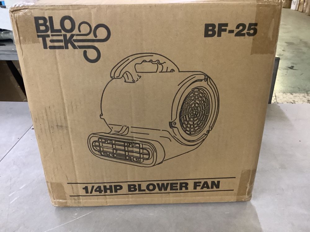 BloTek 11 in. 1 /4HP 3 Speed Blower Fan in. Blue with Daisy Chain Capability - Image 3 - Lot 133JF