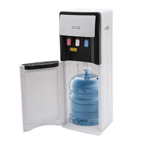 110V White Bottom Loading Water Cooler Dispenser Hot & Cold - Lot 142