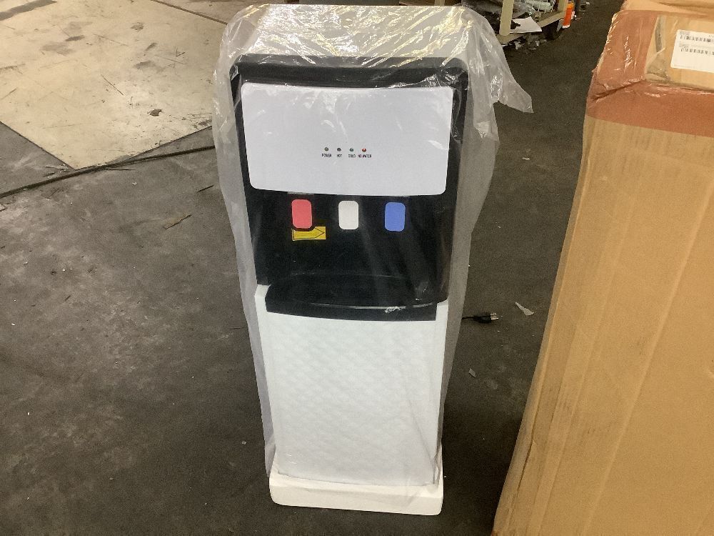 110V White Bottom Loading Water Cooler Dispenser Hot & Cold - Image 3 - Lot 142
