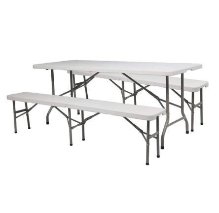 VINGLI 6 FT 3 PCS Portable Folding Picnic Table Bench Set - Lot 145