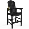 VINGLI Tall Adirondack Chair Bar Stool with Cup Holder - Thumbnail 1