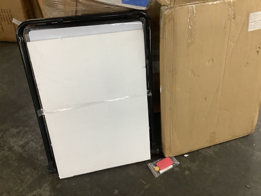 Double-Sided U-Stand Magnetic Dry Erase Whiteboard, 28x36 Inch - Image 2 - Lot 153