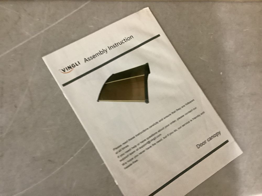 VINGLI Window Awning Door Canopy, 40" x 40" - Image 3 - Lot 154