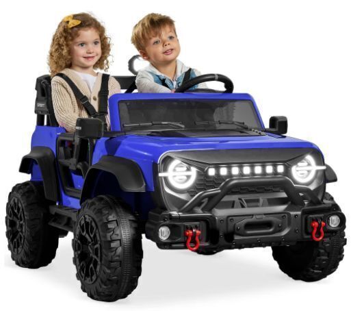 24V 2-Seater Electric Ride-On Car Truck w/ Parent Control, Bluetooth - Image 1 - Lot 228