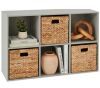 6-Cube Bookshelf, 11in Storage Display w/ Removable Panels, Customizable - Thumbnail 1