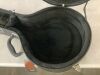 Glarry 5-String Microgroove Pattern Leather Wood Banjo Case - Thumbnail 3