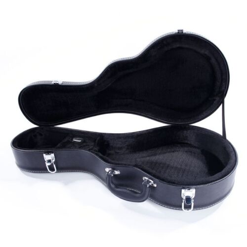 Glarry F-Style Mandolin Microgroove Pattern PVC Hardshell Case Black - Lot 246