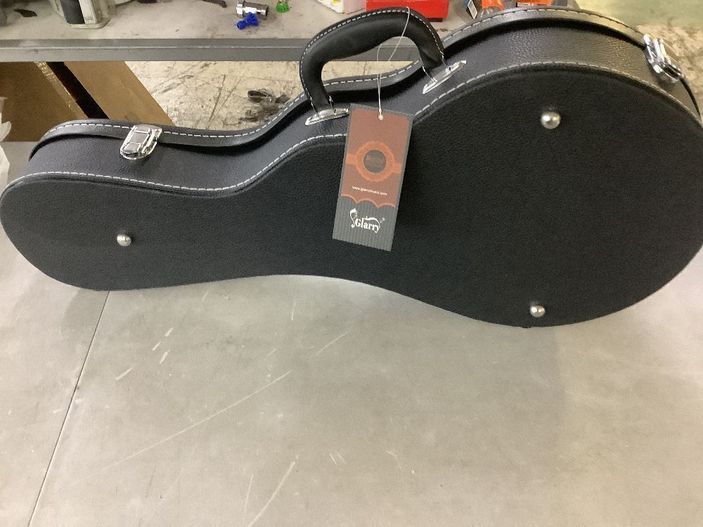 Glarry F-Style Mandolin Microgroove Pattern PVC Hardshell Case Black - Image 5 - Lot 247
