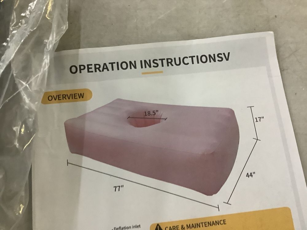 BBL Recovery Air Mattress with Hole - No Pump - Image 3 - Lot 248