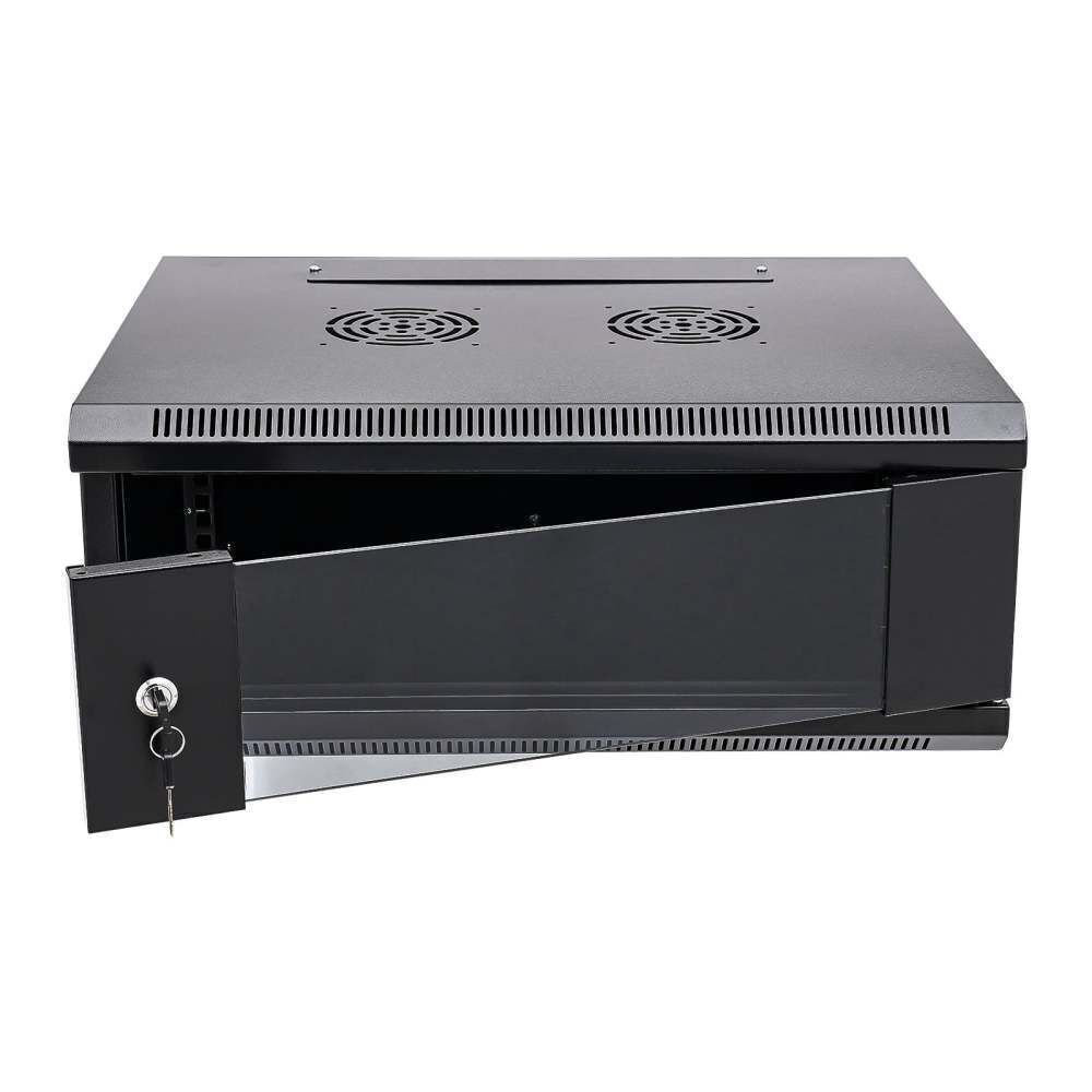 4U Wall Mount Server Cabinet w/ Glass Lockable Door - Image 1 - Lot 251