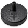 Lot of (2) Plastic Patio Umbrella Base Pole Holder Accessory w/ Adjustable Knob - Thumbnail 1