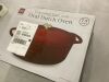 Oval Cast-Iron Dutch Oven Kitchen Cookware w/ Enamel - 7.5qt - Thumbnail 3