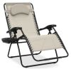 Oversized Reclining Zero Gravity Chair Lounger w/ Cup Holder, Pillow - Thumbnail 1
