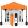 One-Person Setup Instant Pop Up Canopy w/ Side Wall, Carrying Case - 10x10ft - Thumbnail 1
