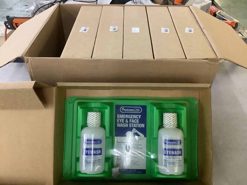 Case of (6) PhysiciansCare Eyewash Station, Double 16 oz. Screw Cap Bottle - Image 1 - Lot 341