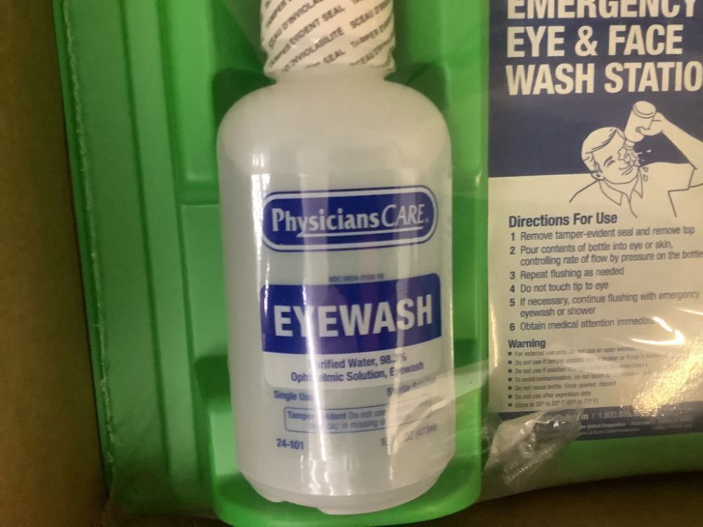 Case of (6) PhysiciansCare Eyewash Station, Double 16 oz. Screw Cap Bottle - Image 3 - Lot 341