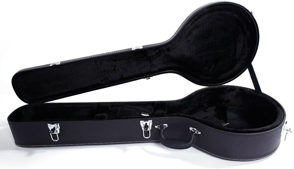 Glarry 5-String Microgroove Pattern Leather Wood Banjo Case - Image 1 - Lot 343